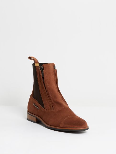 Kingsley Zambia Chelsea Boots tharros bruciatto front view