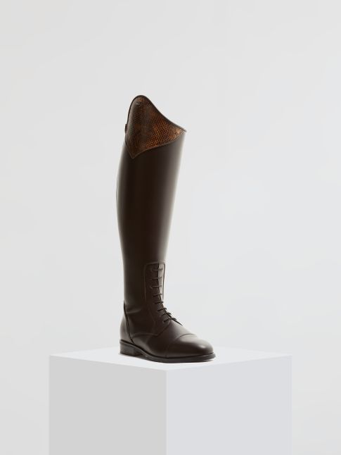Kingsley Aspen 02 Special Riding Boots  aspen brown, python brown front view